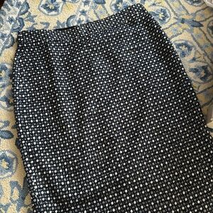BR ✏️ Pencil Skirt in Blue Pattern Tweed | Size 10